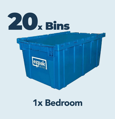 10x Bins Bundle, Studio - EZPak Bins Reusable Plastic Bins