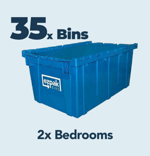 25x Bins Bundle, Studio - EZPak Bins Reusable Plastic Bins